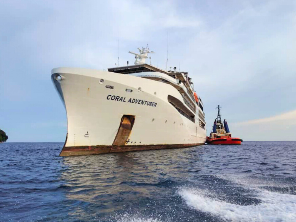 Pacific Towing Successfully Refloats Coral Adventurer